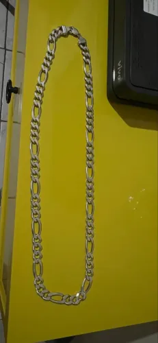 Cordão de prata 3x1 muito conservado