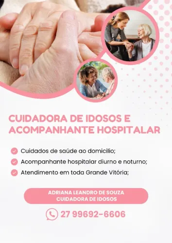 Cuidadora de Idosos e Acompanhante Hospitalar