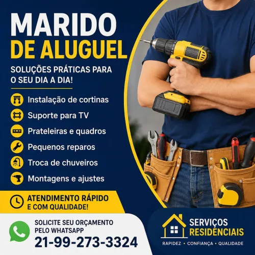 Marido de Aluguel no Rio de Janeiro | Reparos e Instalações