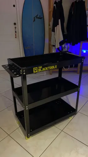 Carrinho Para Ferramentas Aberto The Black Tools