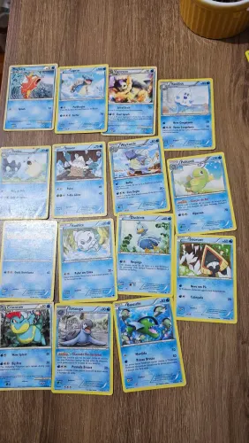 Kit 15 Cartas Pokémon TCG - Coleção Tipo Água (Originais) usadas