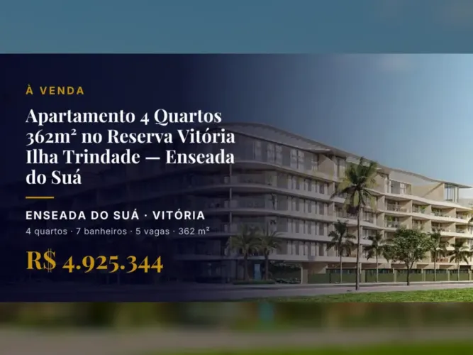 Exclusivo apartamento na Enseada do Suá: 4 quartos e áreas de lazer incríveis!