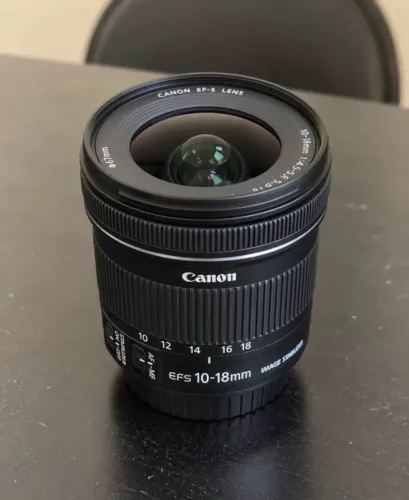 Lente canon EFS 10 18mm