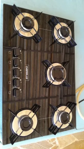 Fogão Cooktop 5 Bocas Bivolt - Chamalux