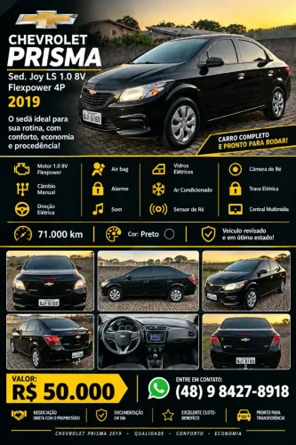 Chevrolet Prisma Sed. Joy/ LS 1.0 8V Flexpower 4P 2019