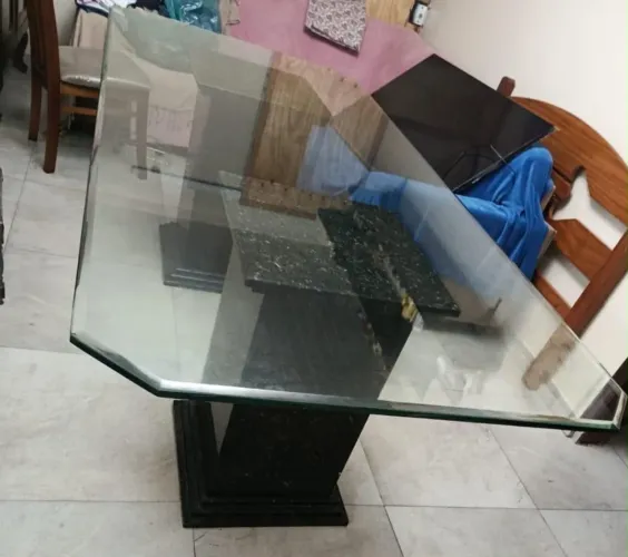 Mesa de vidro 8 lugares