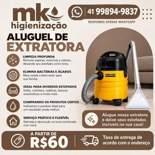 Aluguel de extratora