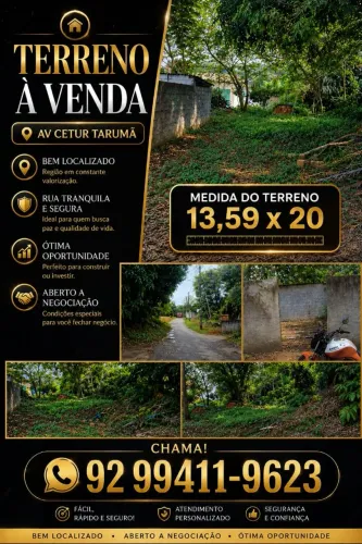 Terreno 80 mil Av cetur aceito proposta avista