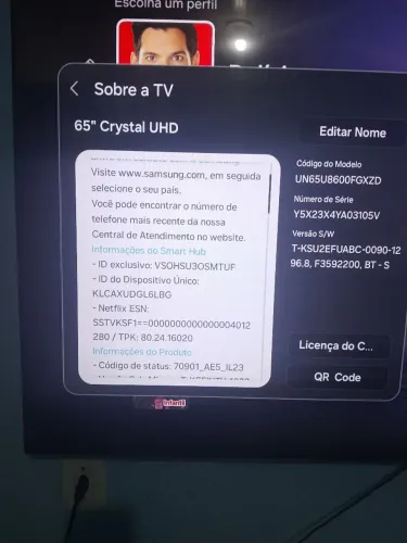 Vendo tv 65 polegadas crystal UHD