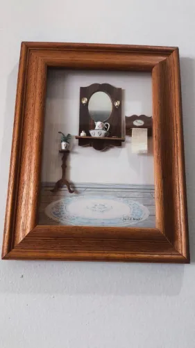 quadro miniatura 3D. Elegância e sofisticação