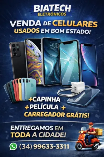 Promoção!! Venda de celulares apartir de R$250,00 com capinha, película e carregador 
