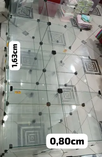 Vitrine Expositora de Vidro Modular
