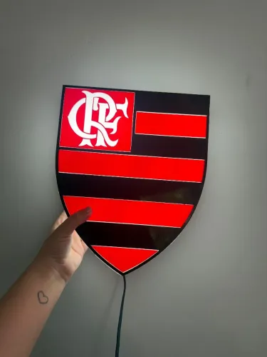 Escudo do flamengo luminoso 
