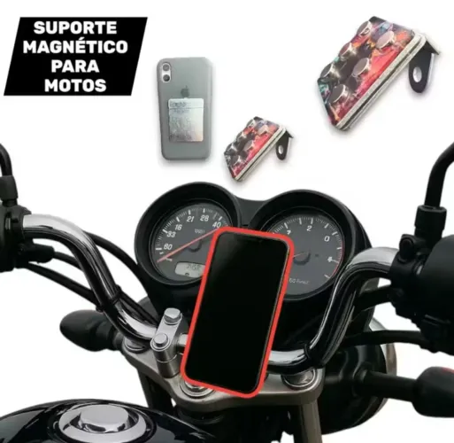 Suporte 6 imãs para moto