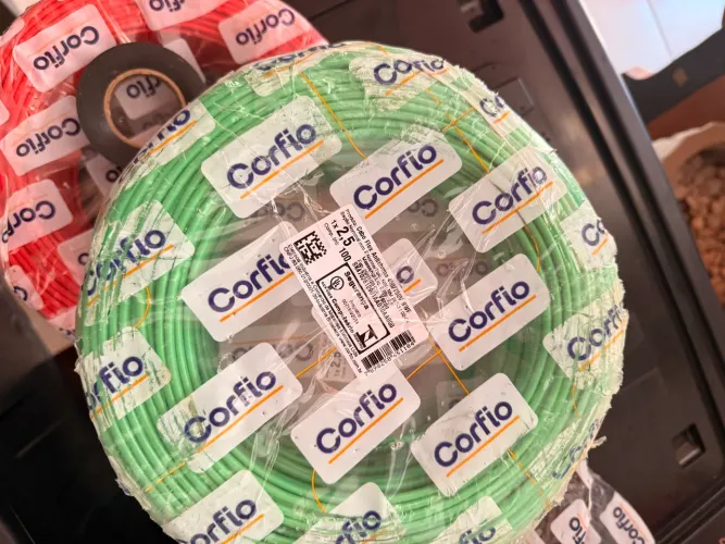 Cabo Flexível Corfio 750v 2,5mm Verde 100m