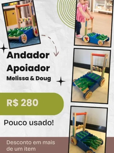 Andador apoiador Melissa e Doug