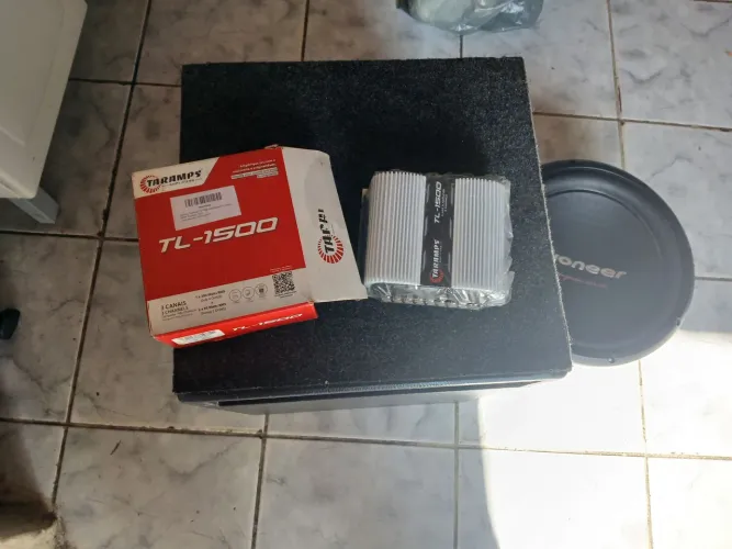 Caixa modulo e fone