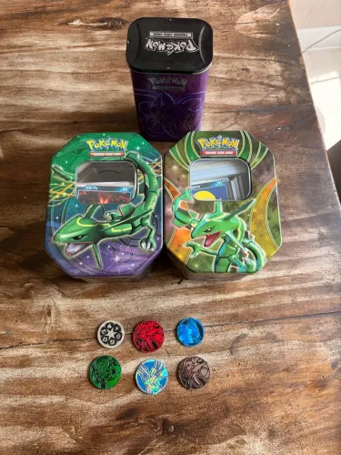 Cartas Pokémon bulk bordas cinzas e amarelas