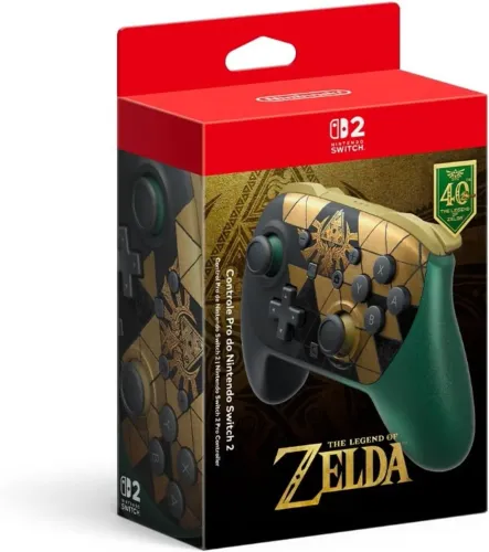 Nintendo Switch 2 Pro Controller - The Legend of Zelda - 40th Anniversary Edition