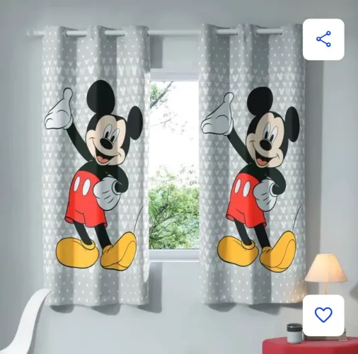 Cortina infantil Mickey Havan