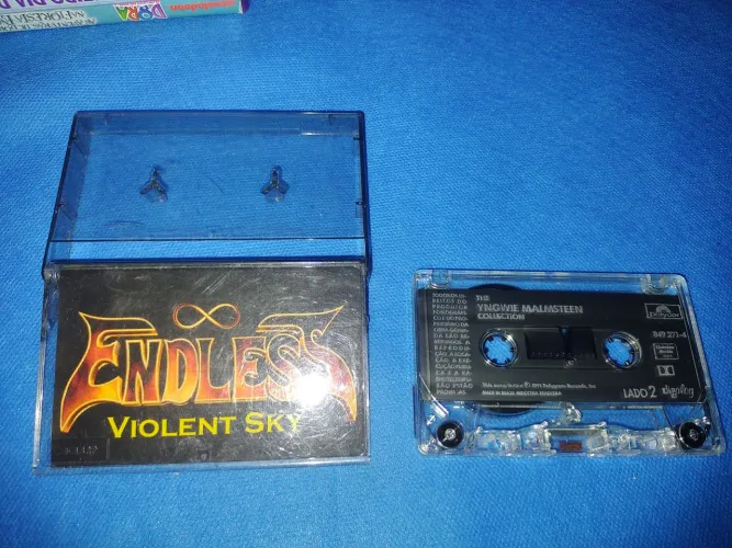 Fita cassete K7 Yngwuie Malmsteen, bom estado. E outros.
