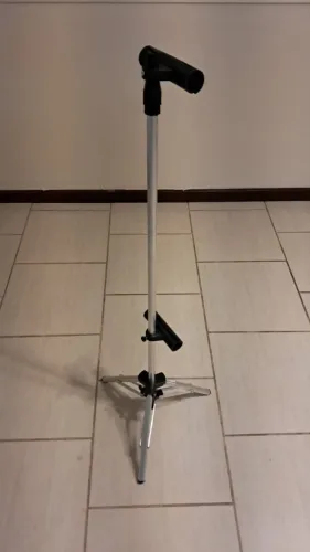 Suporte Pedestal para Banner Ajustável Dobrável Alumínio para Eventos e Lojas