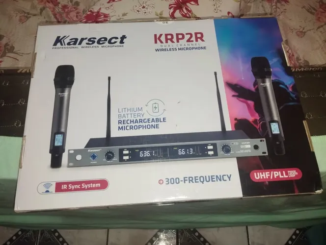 Microfone sem fio karsect rack só foi usado nas datas de São João 2026
