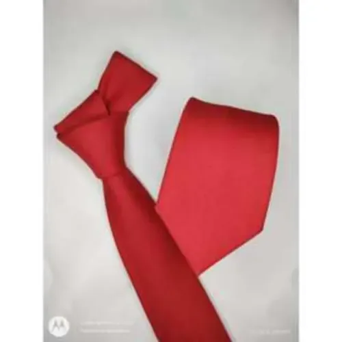 Kit 10 gravatas masculina slim vermelha social