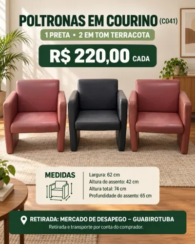 POLTRONAS EM COURINO (C041)
