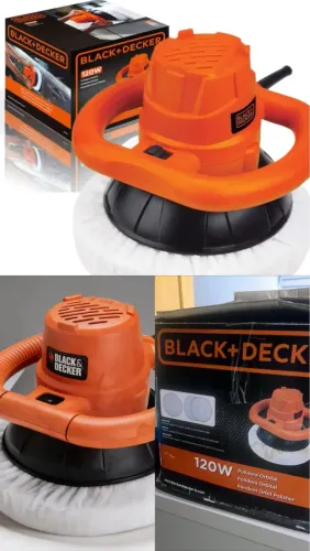 Politriz Orbital De 10 120w 3.200 Opm Black Decker Laranja