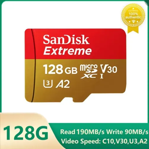 Cartão micro sd sandisk extreme 128gb