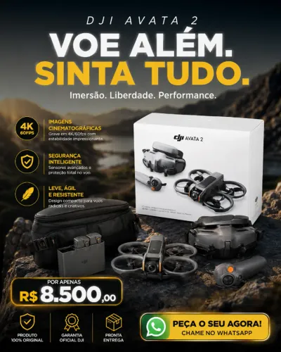 AVATA 2 COMO FLYE MORE 3 BATERIAS NOVO