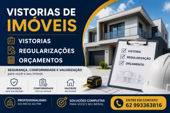 VISTORIAS E LAUDOS DE IMÓVEIS
