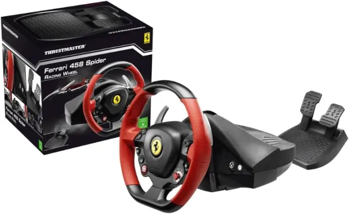 Volante Thrustmaster Ferrari 458 Spider Xbox One Series X S e PC com Pedais Novo