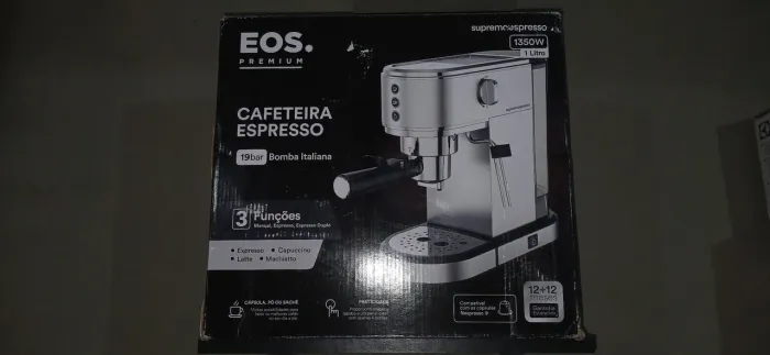 Cafeteira expresso eos 3 funções nova lacrada