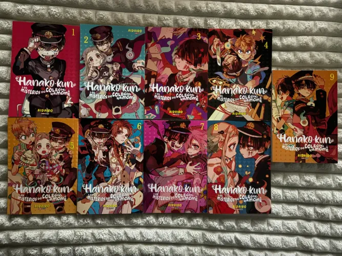 Coleção de mangas toilet bound hanako kun 1 ao 9