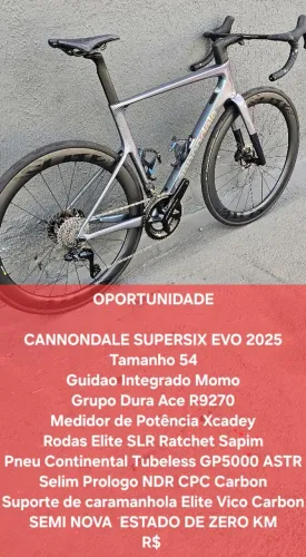 Cannondale Supersix evo Dura Ace Potência