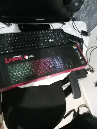 Combo teclado mouse e mouse ped gamer