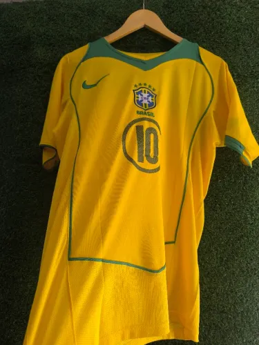 Camisa Brasil Total 90 - Ronaldinho 10