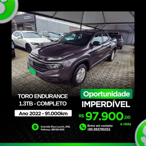 Fiat Toro Endurance 1.3 T270 4X2 Flex AUT 2022