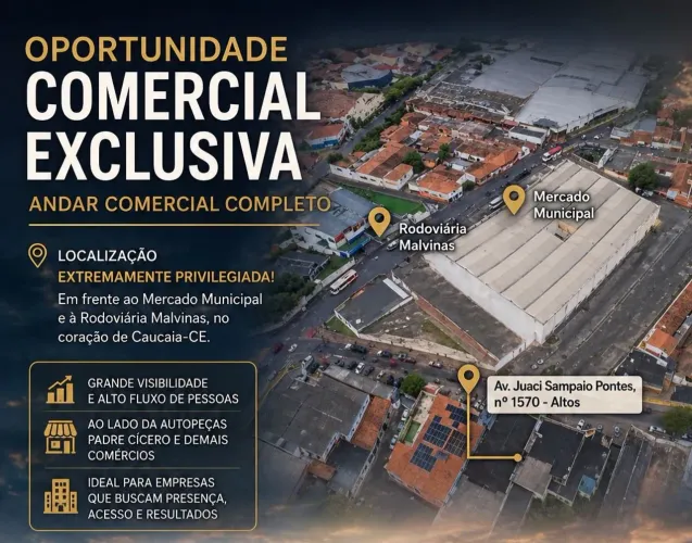 Proprietário Aluga Andar/Laje Comercial - Centro Caucaia-ce
