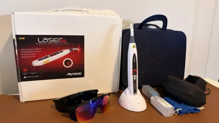 Laser Duo MMO (Fotobiomodulação) 660nm + 808nm Completo | ILIB + Kit de Fibras (Impecável)