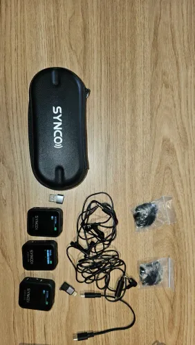 Microfone Sem Fio Synco G2 A2 Pro Lançamento + Cabo iPhone e tipo C