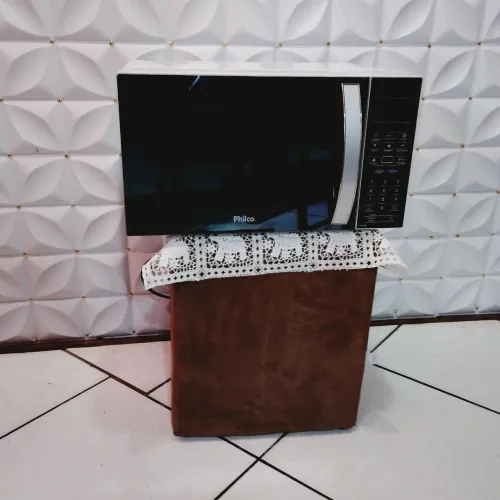 MICROONDAS PHILCO 28 LITROS ESPELHADO TECLAS PRETA PEGADOR EM INOX FUNCIONANDO TUDO OK