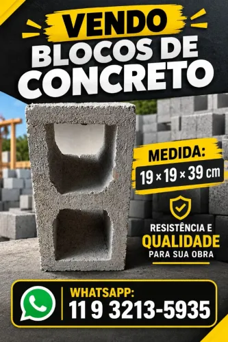 Vendo blocos de concreto