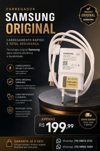 Carregador Original da Samsung