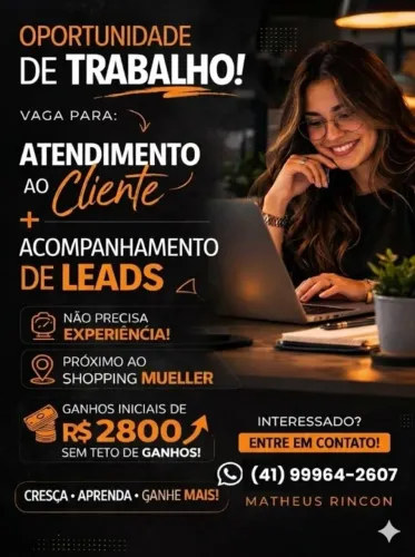 Vaga para Inicio imediato !