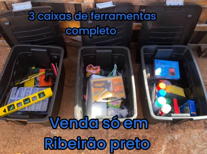 3 caixas de ferramentas completo