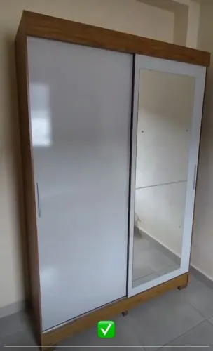 Guarda Roupa De Solteiro Novo Produto Na Caixa/Entrega É Montagem Grátis Loja R&L Moveis