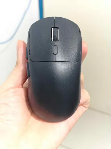 Mouse Sem Fio (2.4g + Bluetooth) Recarregável 500mah Preto - NOVO
